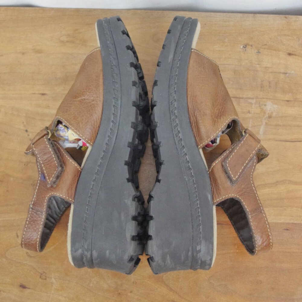 Vintage MIA Chunky Platform Leather Sandals Size 11M - Picture 2 of 10